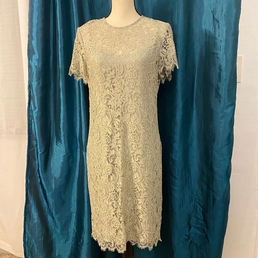 Ralph Lauren black label lace/silk dress, size 10